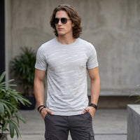 Killer Men Grey Printed Slim Fit T-Shirts
