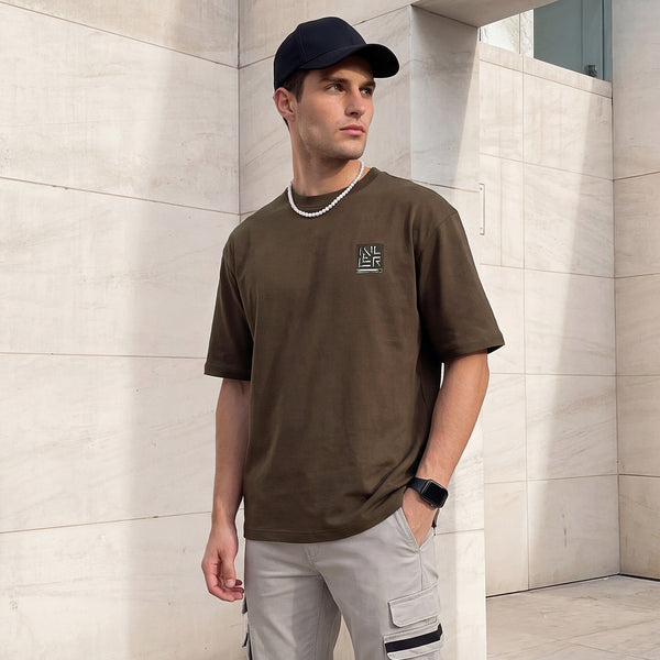 Killer Men Olive Round Neck T-Shirts