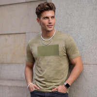 Killer Men Dark Green Printed Slim Fit T-Shirts