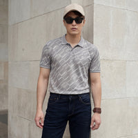 Killer Men Grey Printed Slim Fit T-Shirts
