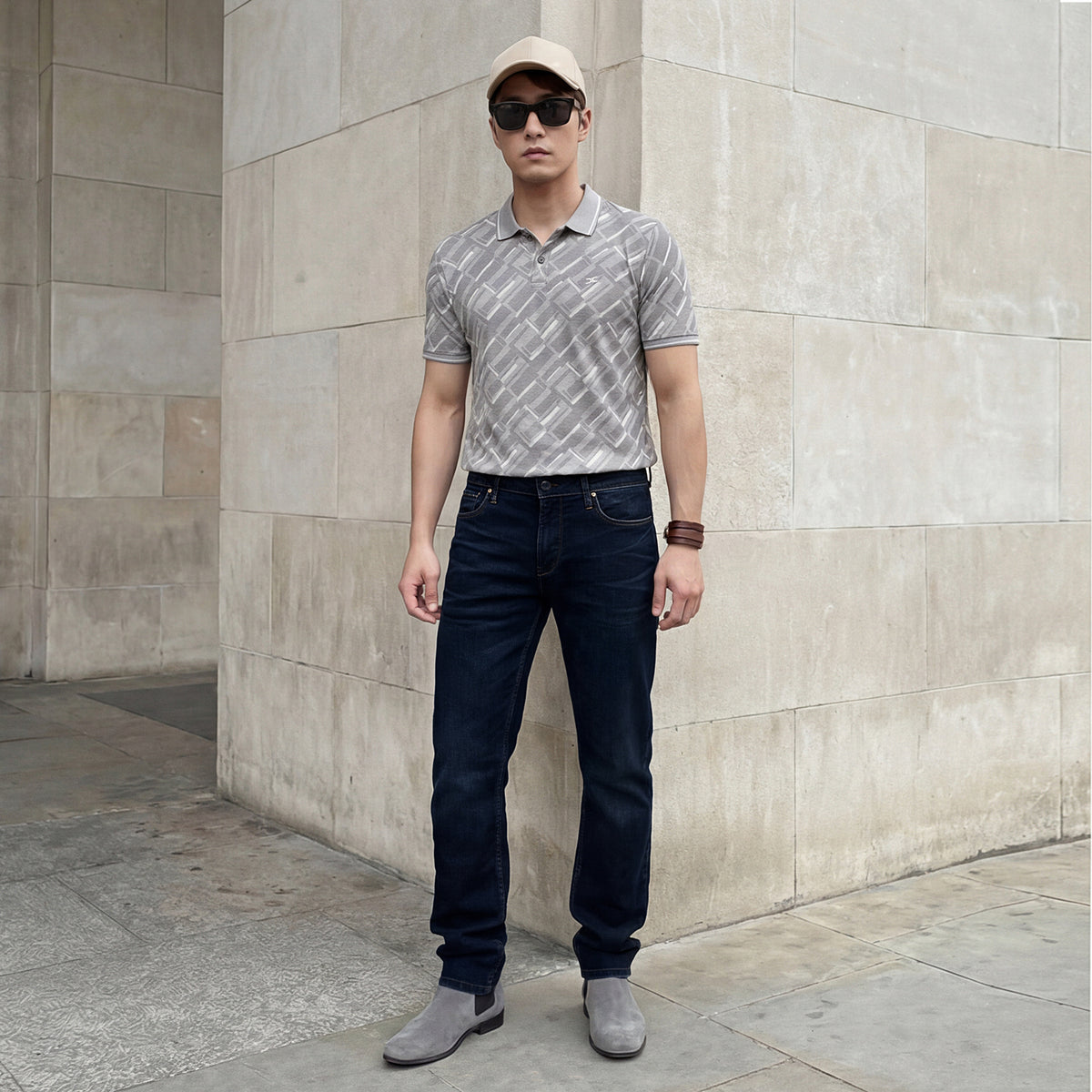 Killer Men Grey Printed Slim Fit T-Shirts