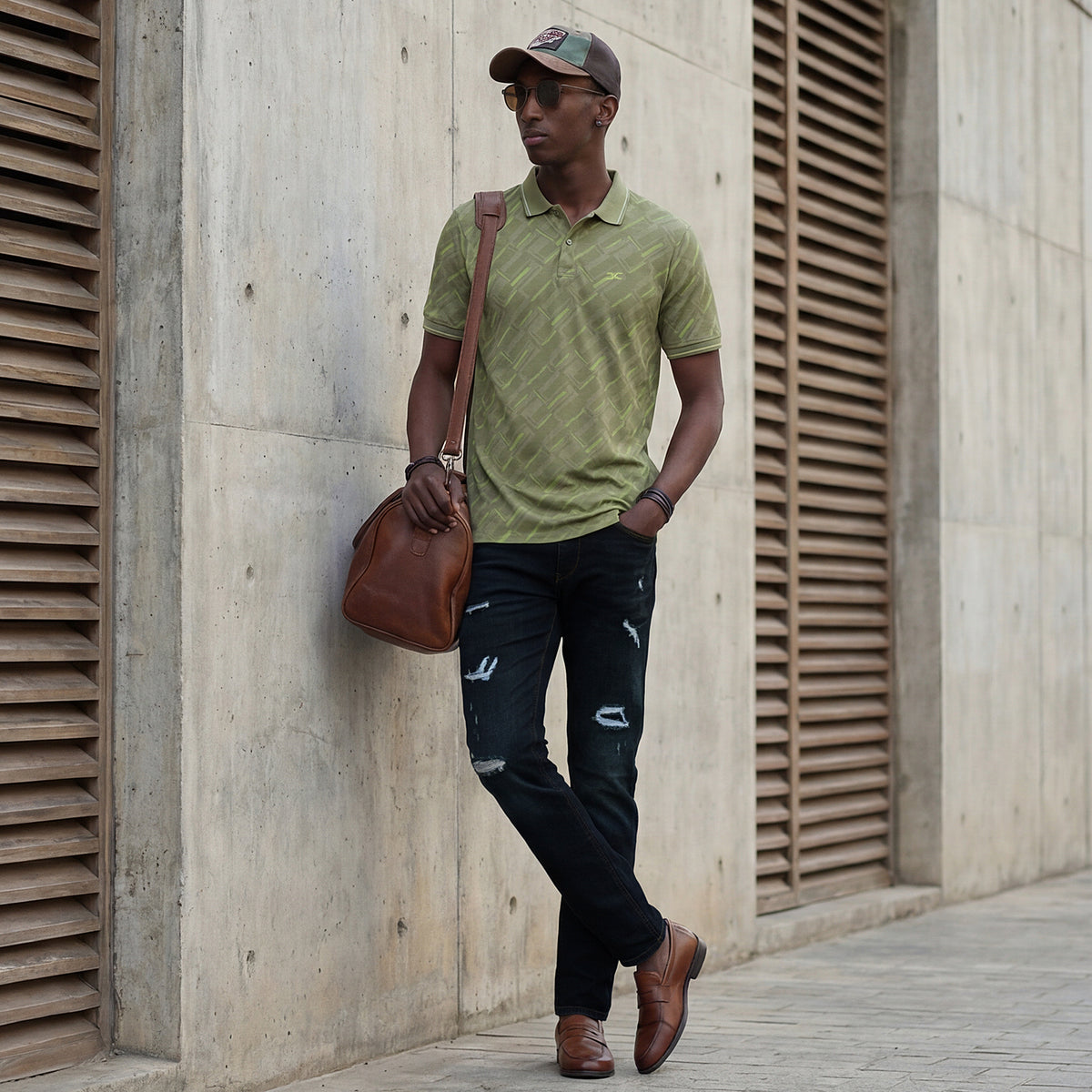 Killer Men Green Printed Slim Fit T-Shirts
