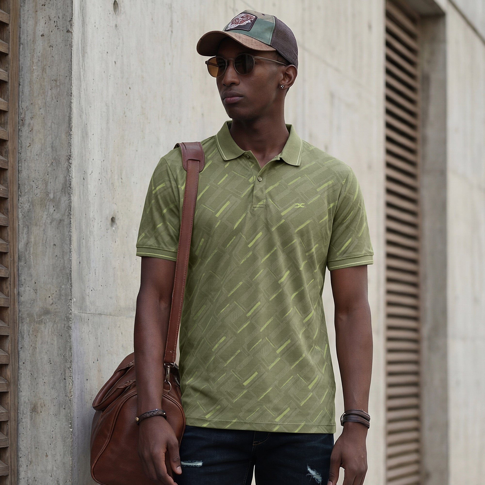 Killer Men Green Printed Slim Fit T-Shirts