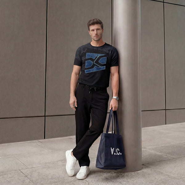 Killer Men Black Printed Slim Fit T-Shirts
