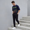 Killer Men Navy Blue Printed Round Neck T-Shirts