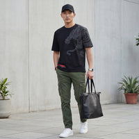 Killer Men Black Printed Round Neck T-Shirts