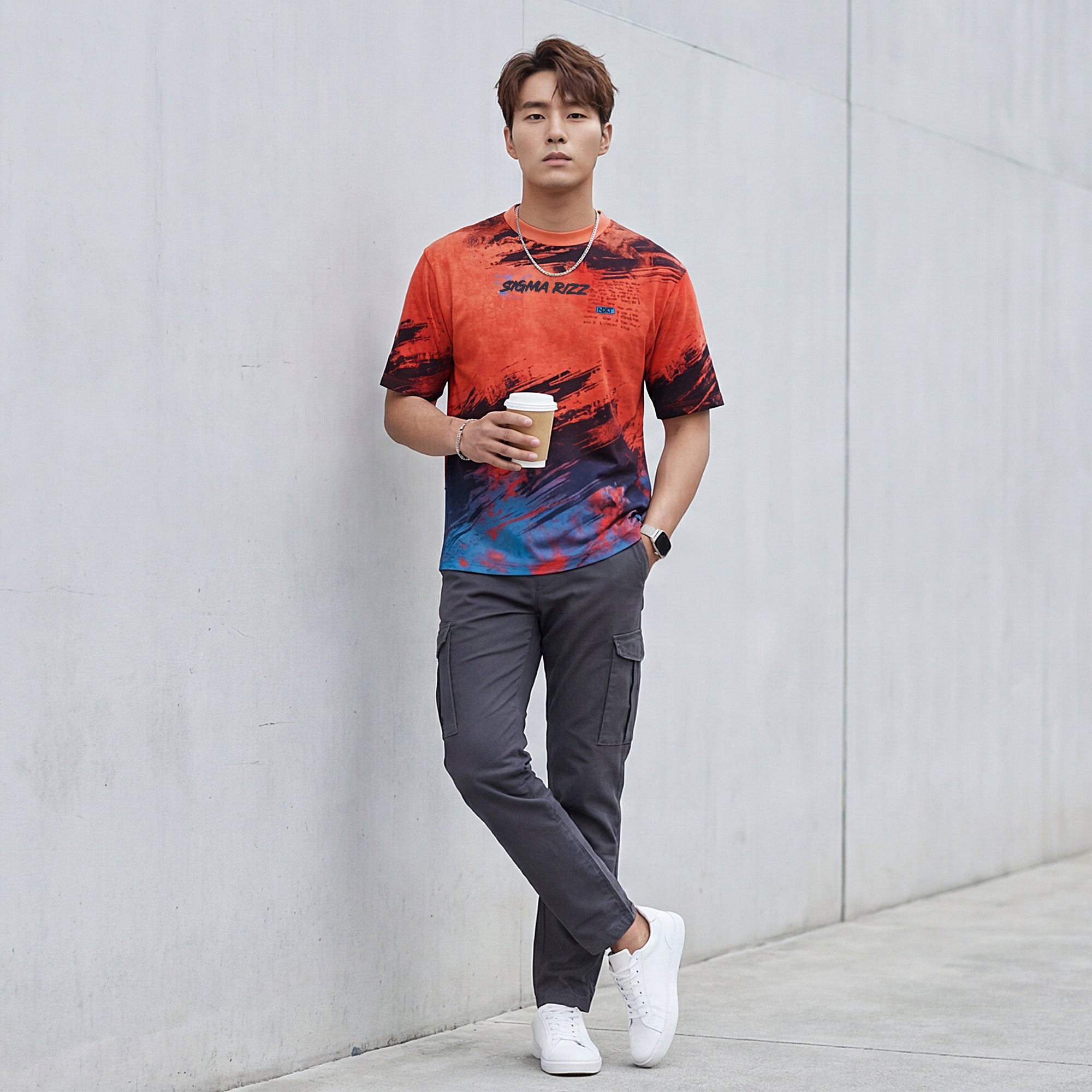 Killer Men Red Printed Round Neck T-Shirts