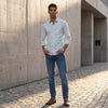 Full Sleeves Slim Fit Mint all-over Geometric print Shirt