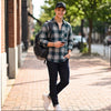 Full Sleeves StaightFit Dark Green Dobby Brushed Checks Shirt