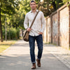 Full sleeves Slim Fit Cream All-Over Abstract Floral Print Shirt