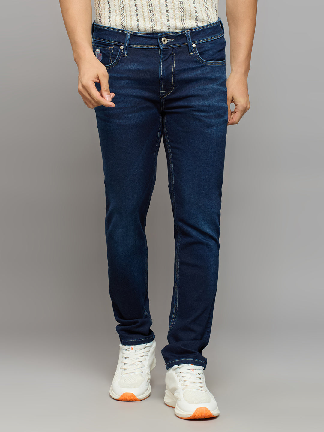 Men's Grey Slim Fit Jeans