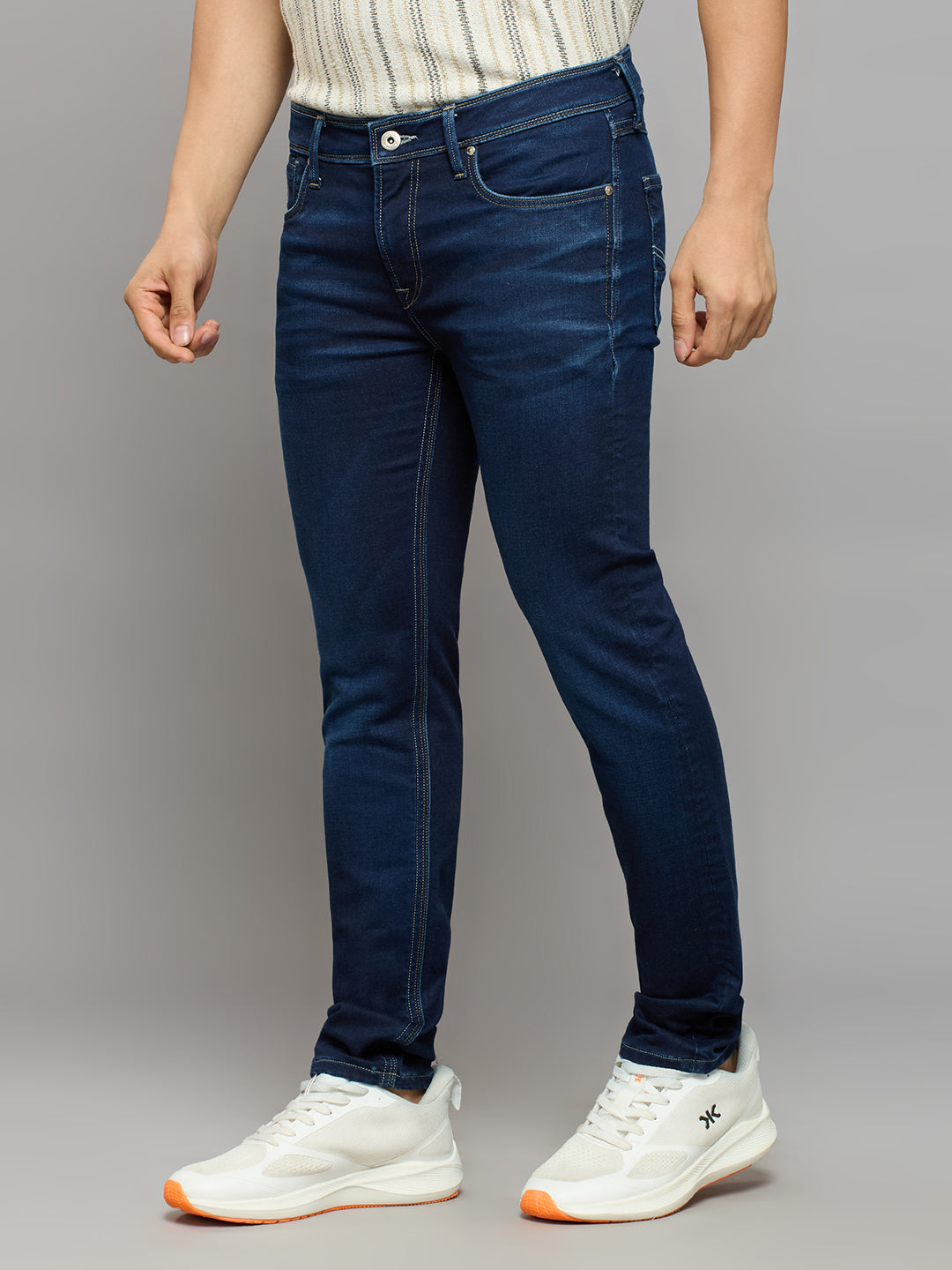Men's Grey Slim Fit Jeans