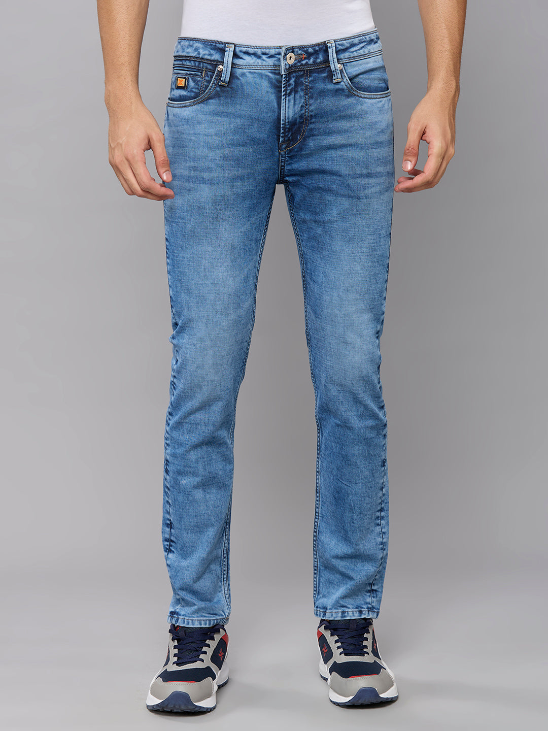 Men's Light Blue Skinny Fit Jeans