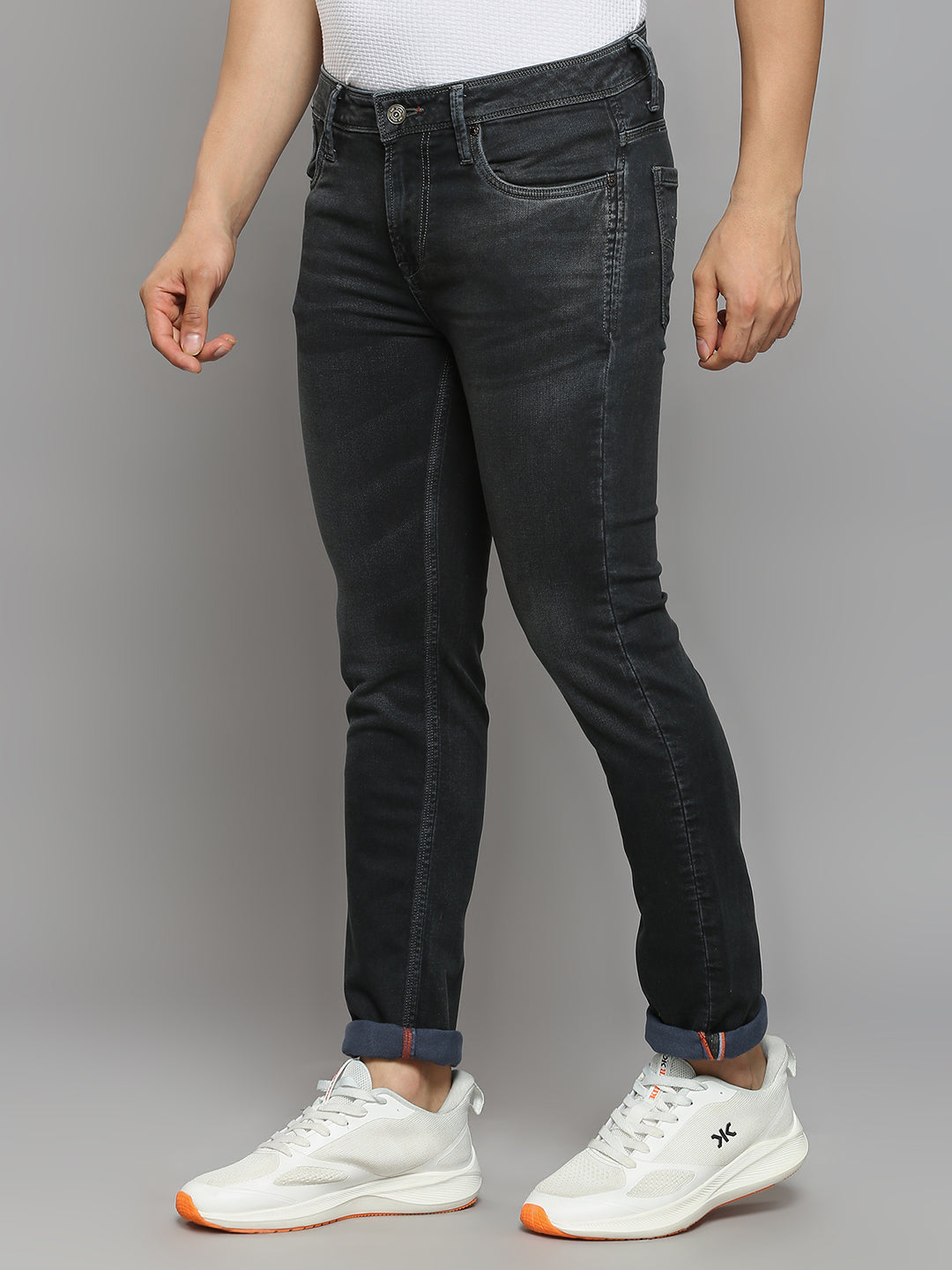 Men's Dark Grey Skinny Fit Jeans