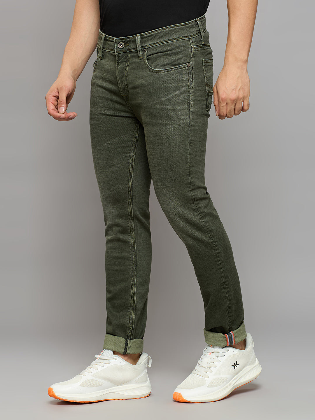 Men's Green Skinny Fit Jeans