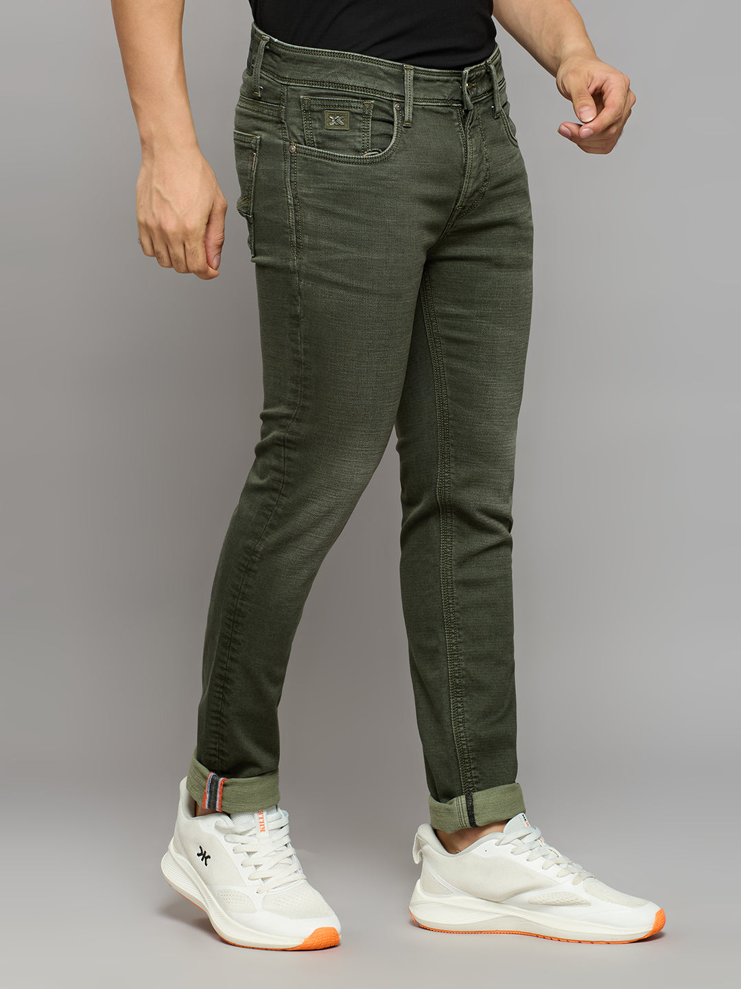 Men's Green Skinny Fit Jeans