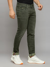 Men's Green Skinny Fit Jeans