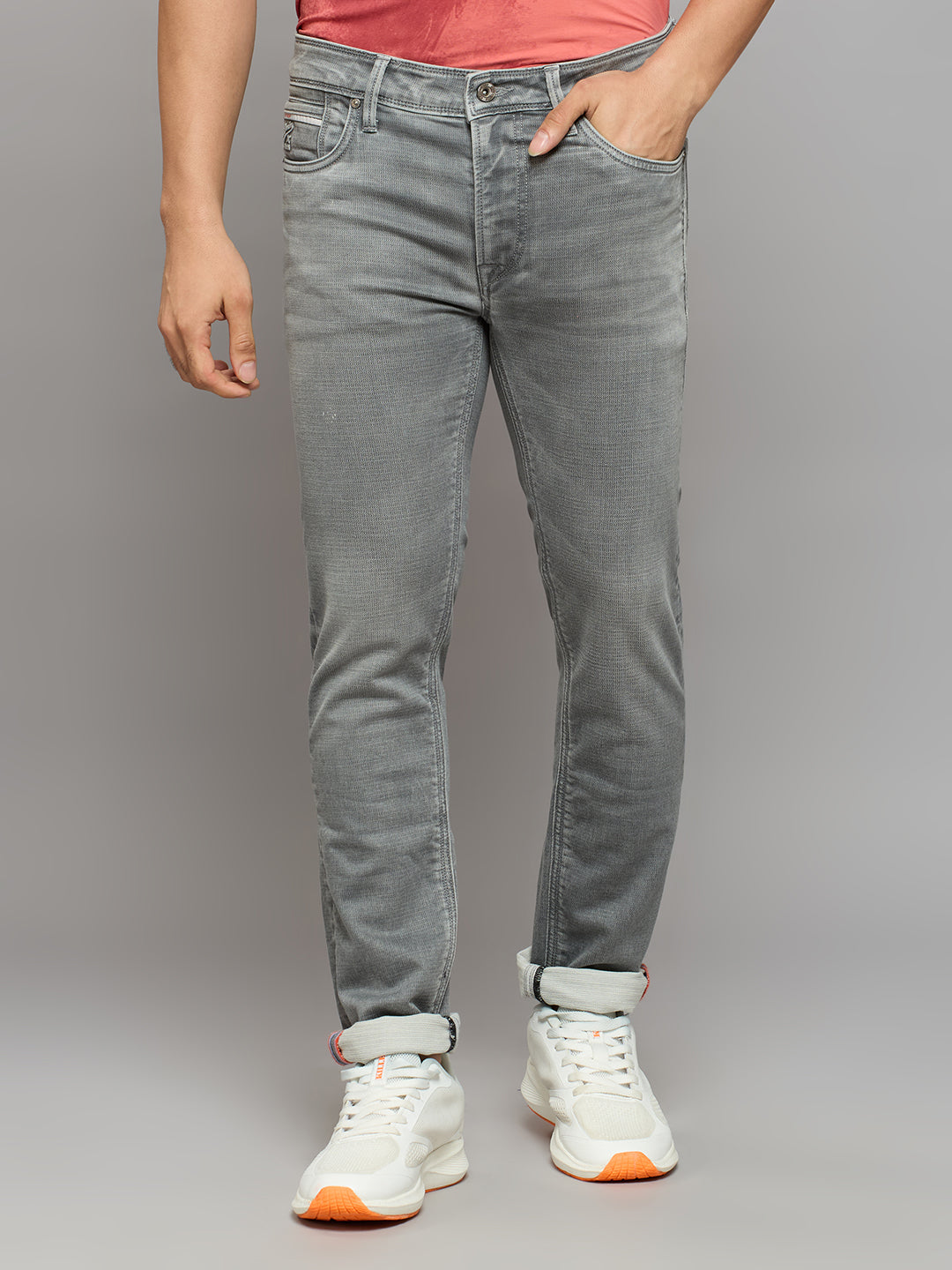 Men's Grey Skinny Fit Jeans