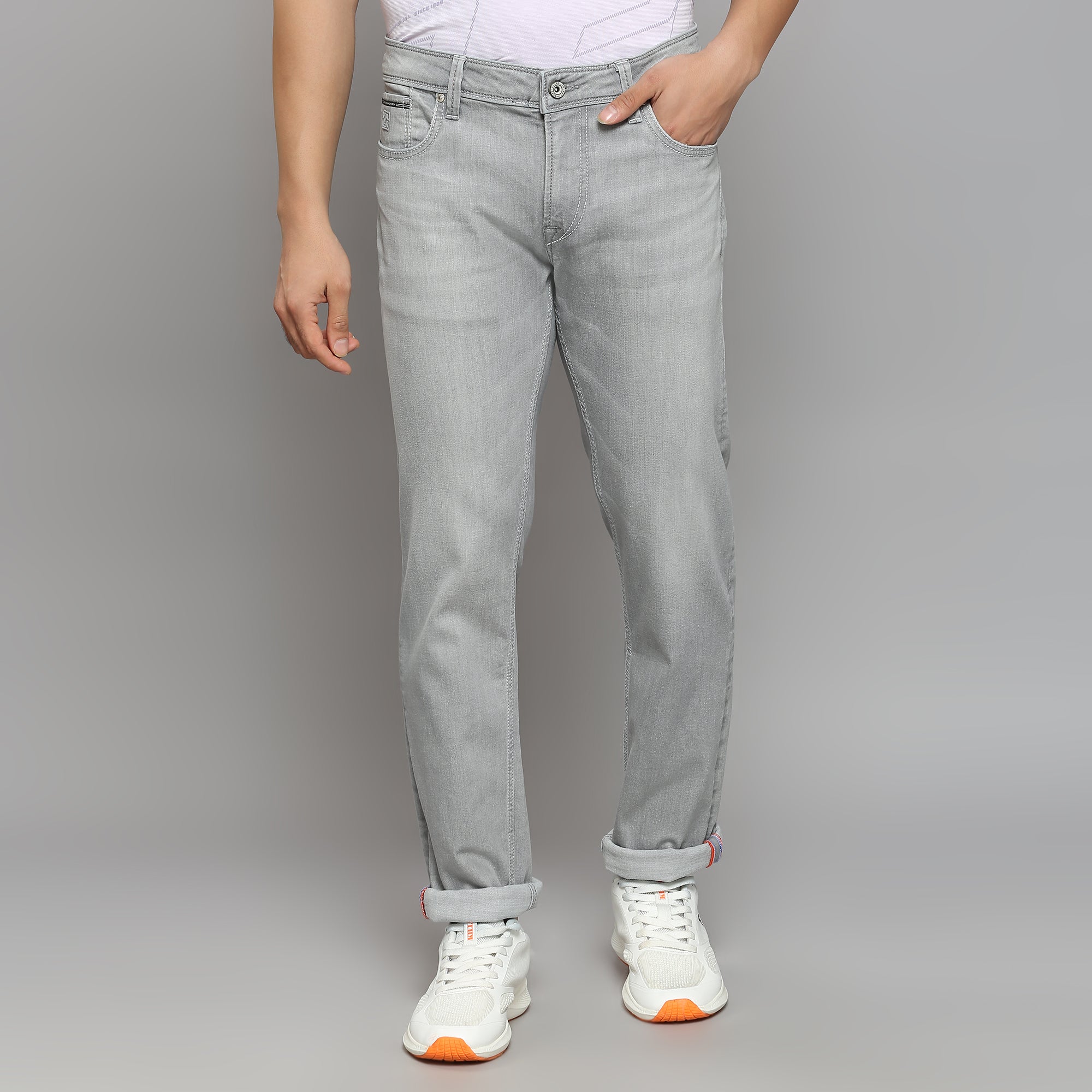 Men's Grey Skinny Fit Jeans