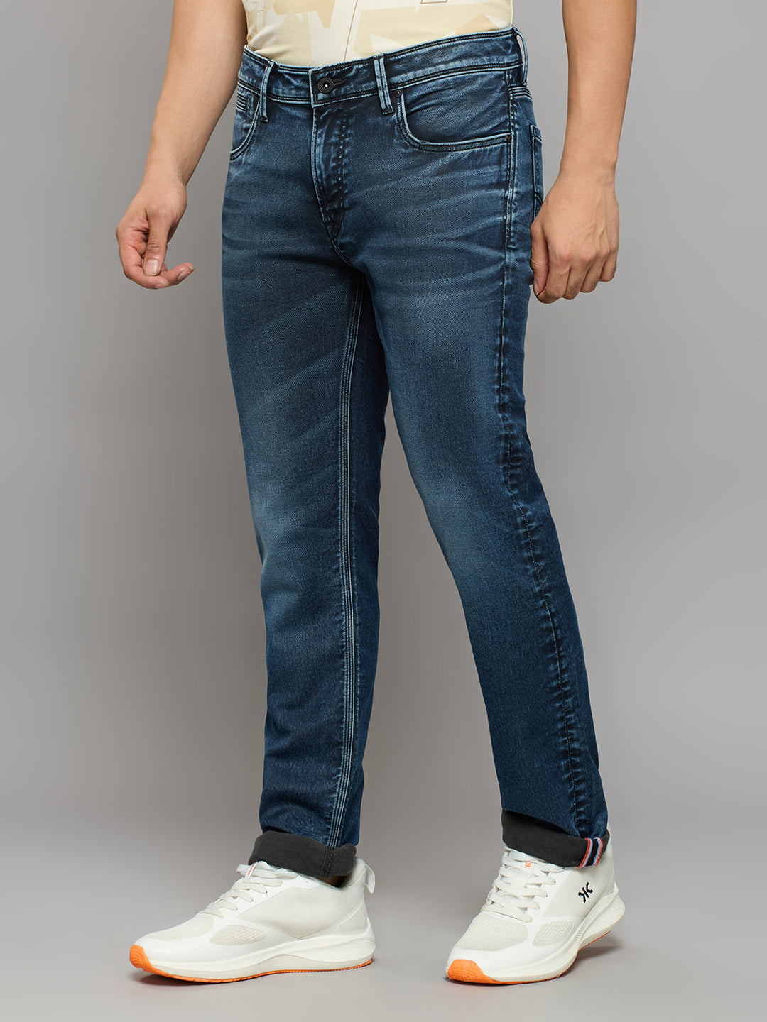 Men's Dark Blue Skinny Fit Jeans