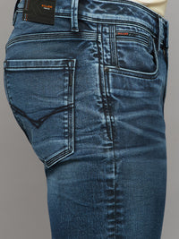Men's Dark Blue Skinny Fit Jeans