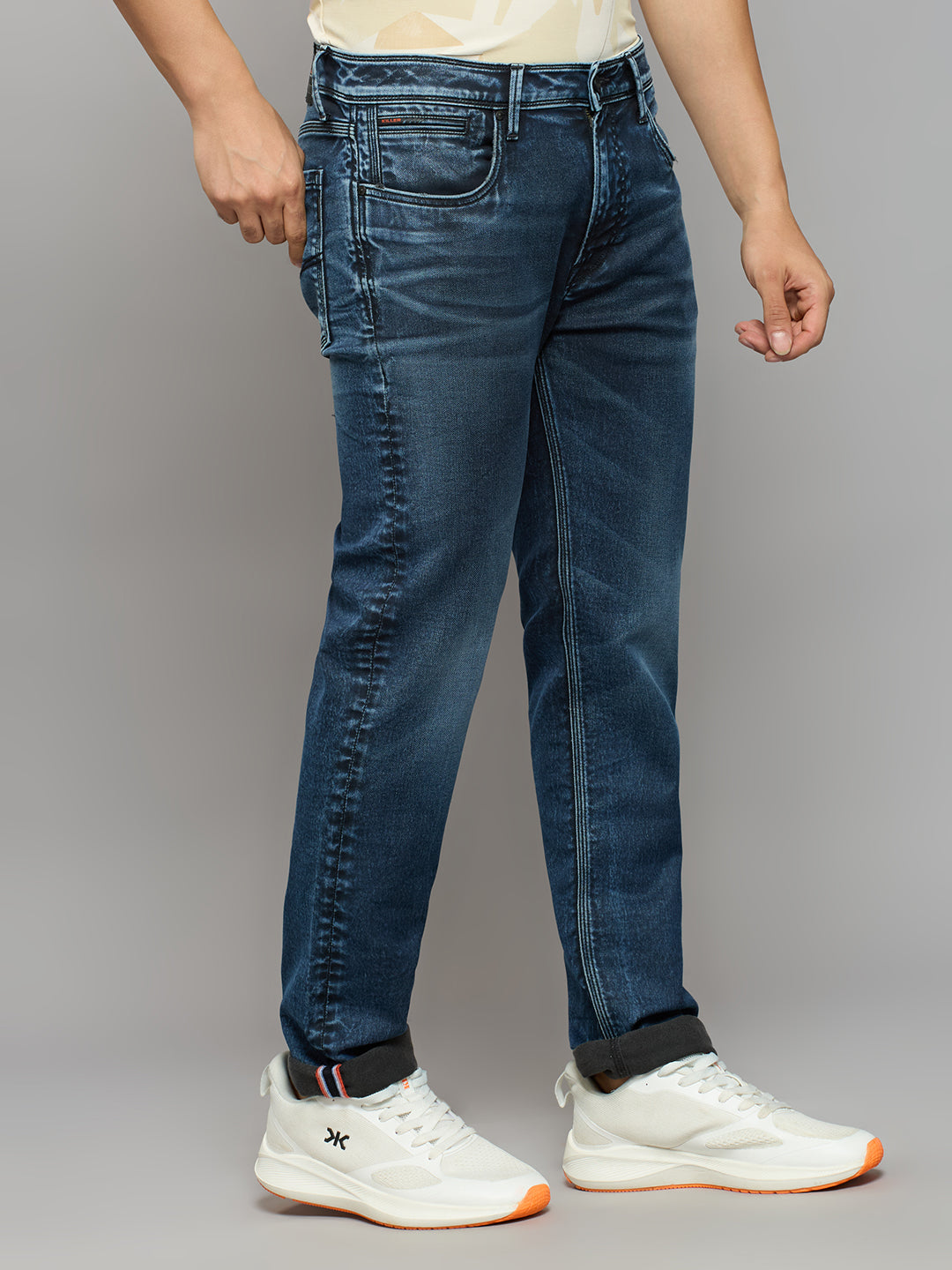 Men's Dark Blue Skinny Fit Jeans