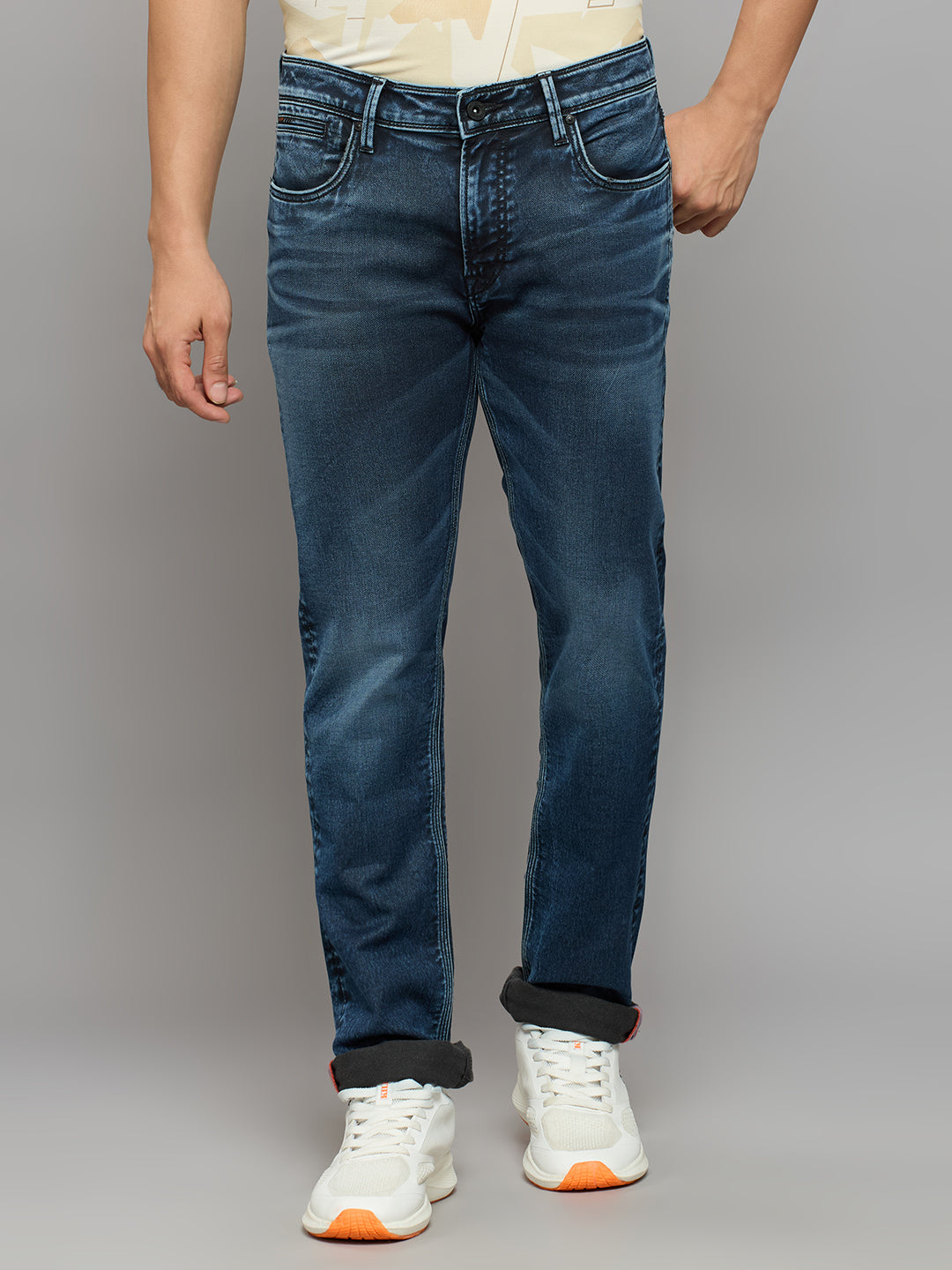 Men's Dark Blue Skinny Fit Jeans
