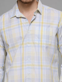 Men's Blue Checks Slim Fit Shirts