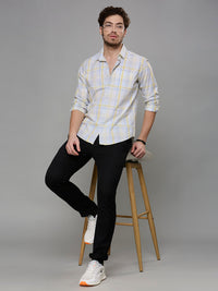 Men's Blue Checks Slim Fit Shirts