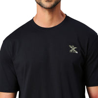 Men's Navy Solid Slim Fit T-Shirts