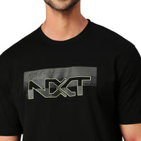 Men's Black Solid Slim Fit T-Shirts
