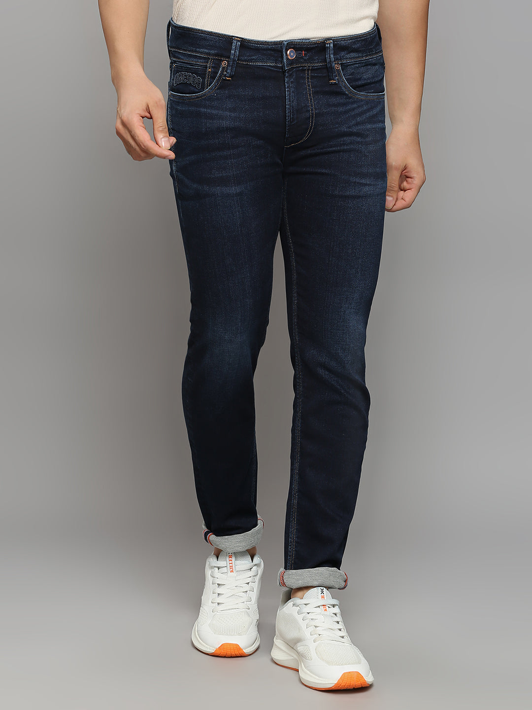 Men's Dark Blue Slim Fit Jeans