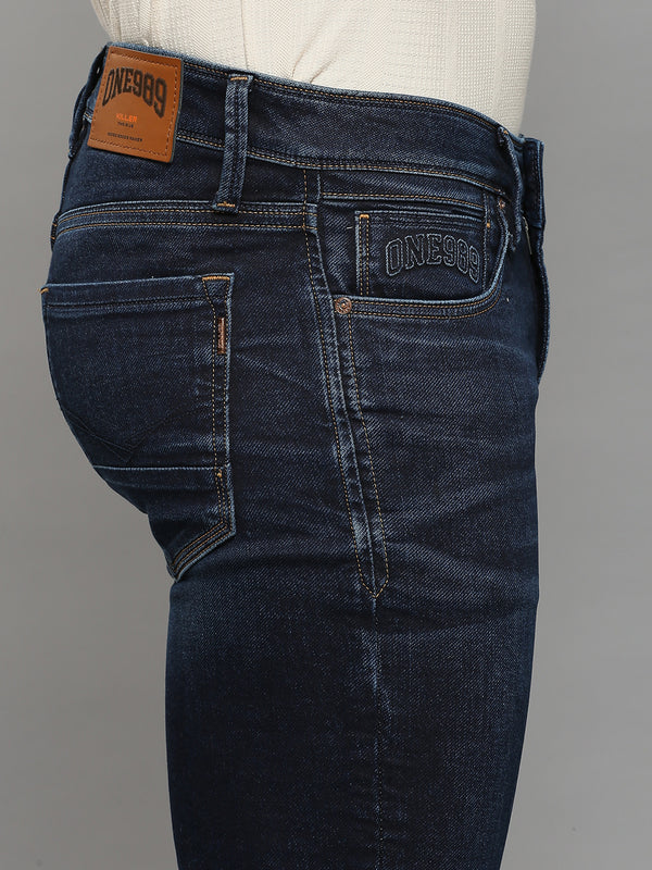 Men's Dark Blue Slim Fit Jeans