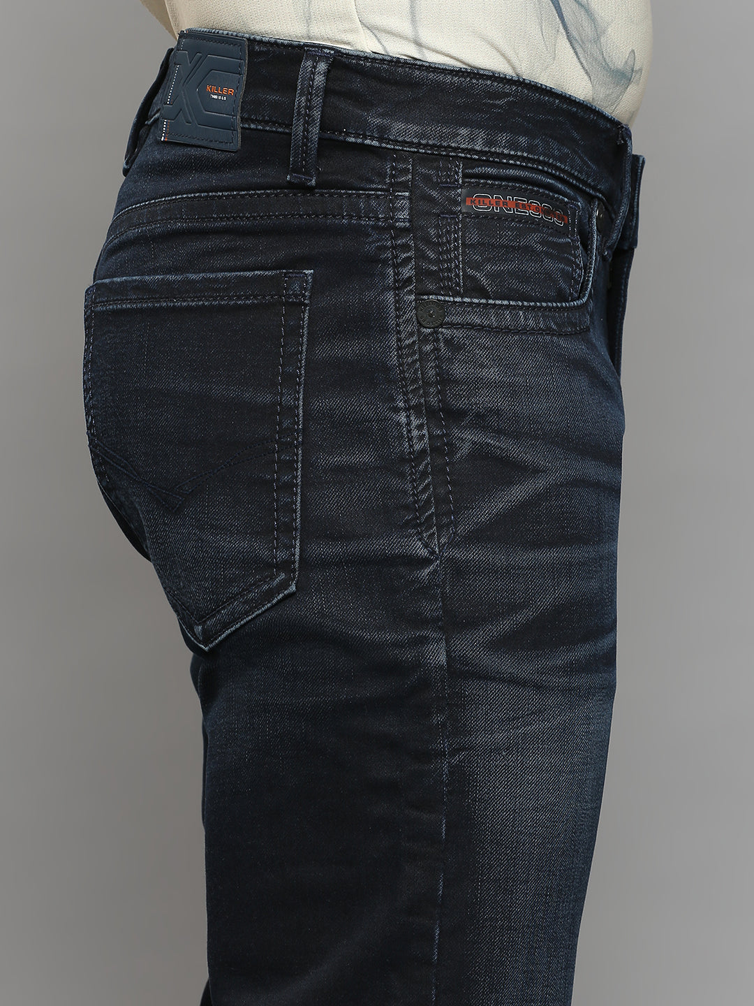 Men's Dark Blue Slim Fit Jeans