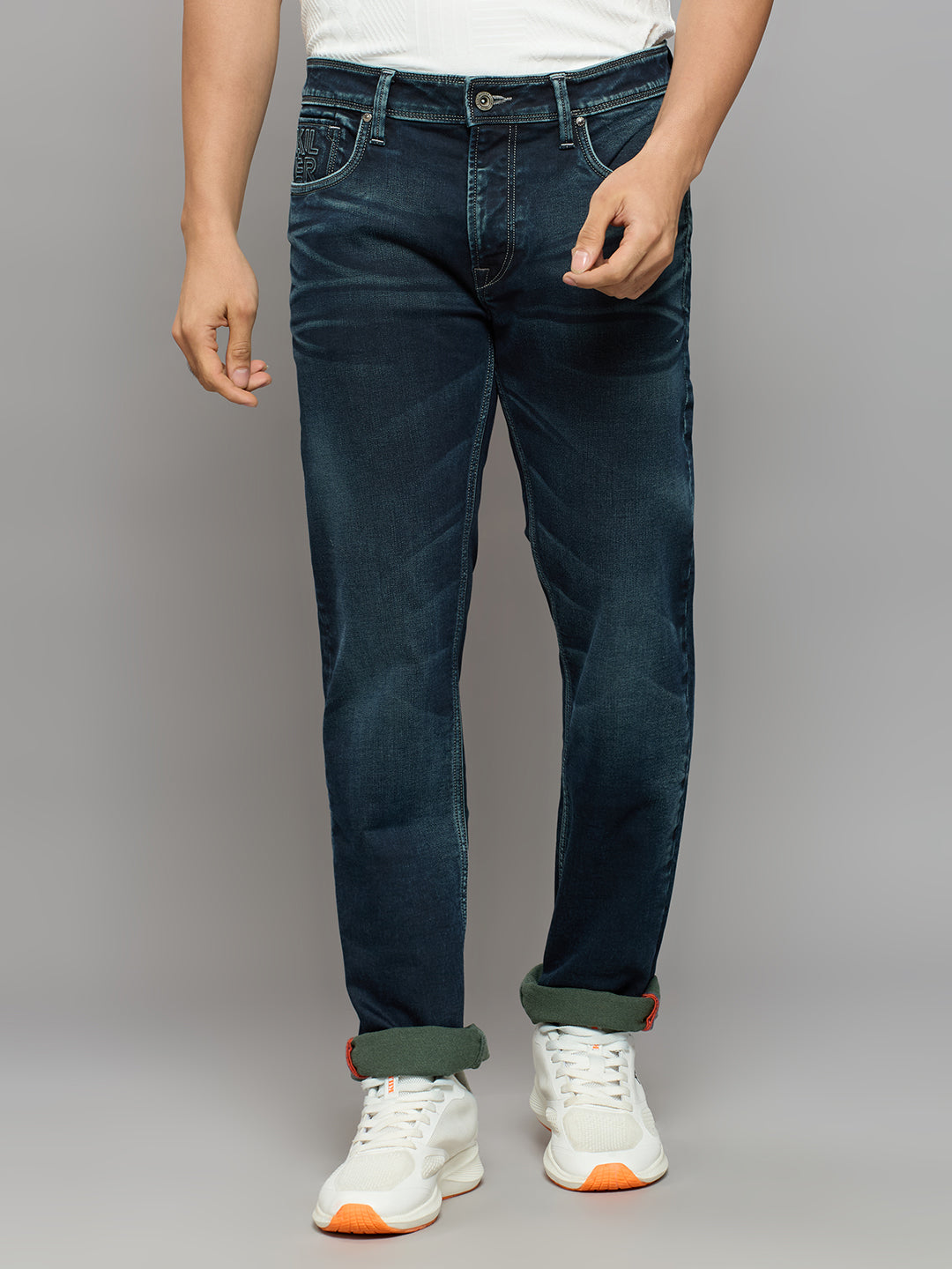 Men's Dark Blue Skinny Fit Jeans