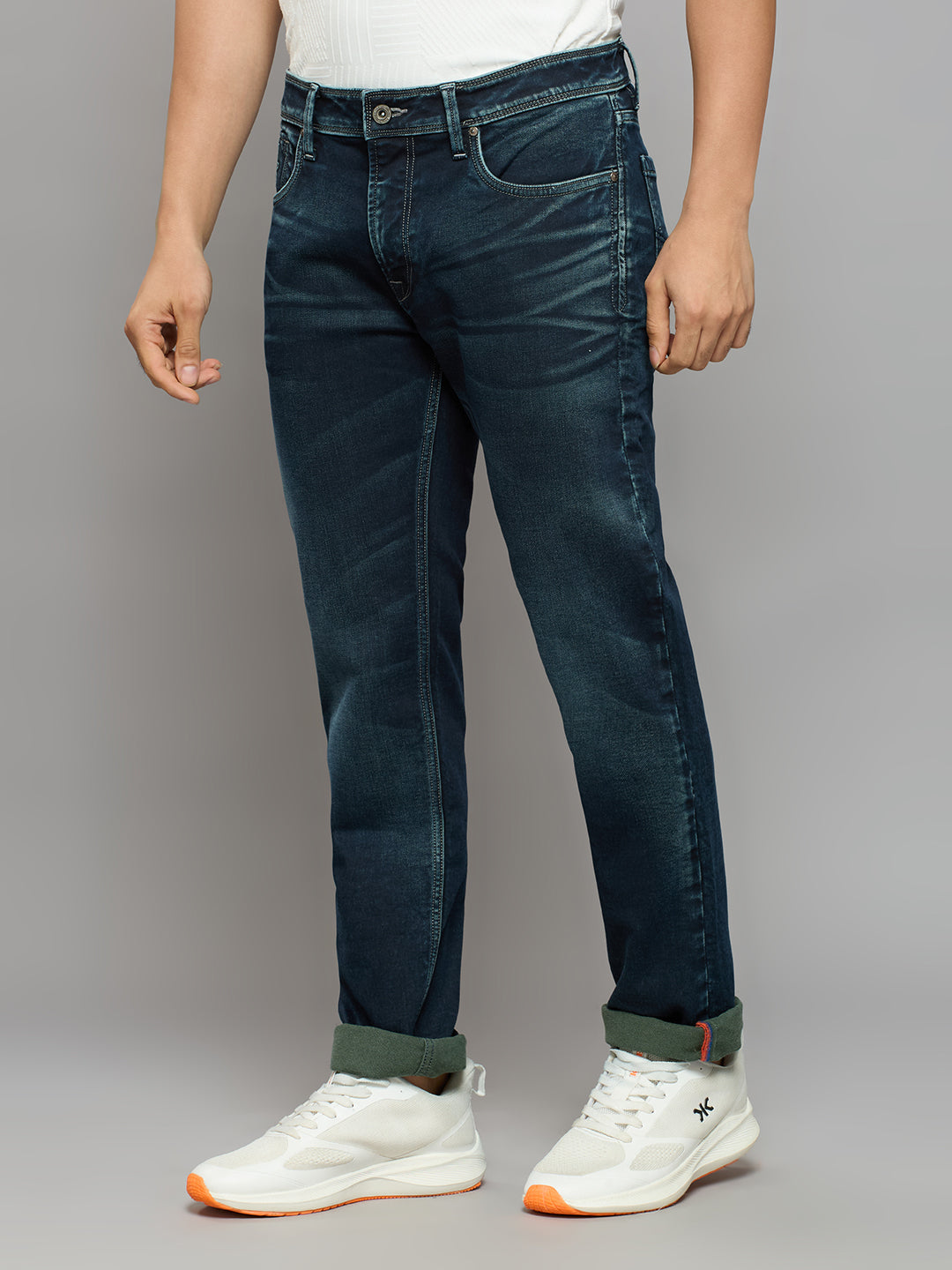 Men's Dark Blue Skinny Fit Jeans