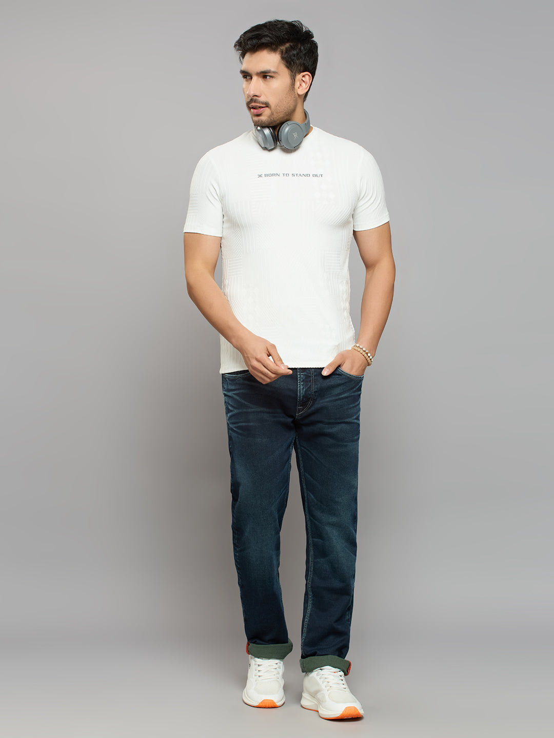 Men's Dark Blue Skinny Fit Jeans