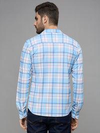 Men's Sky Checks Slim Fit Shirts