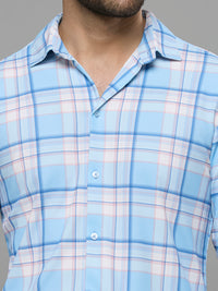 Men's Sky Checks Slim Fit Shirts