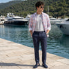 Men's Pink Checks Slim Fit Shirts