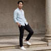 Men's Blue Checks Slim Fit Shirts