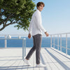 Men's White Stripe Slim Fit Shirts