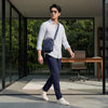 Men's Blue Stripe Slim Fit Shirts