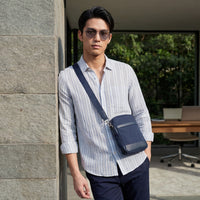Men's Blue Stripe Slim Fit Shirts