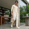 Men's Brown Printed Slim Fit Shirts