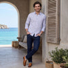 Men's Blue Checks Slim Fit Shirts