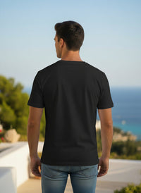 Men's Regular Fit Round Neck T-shirt - Black