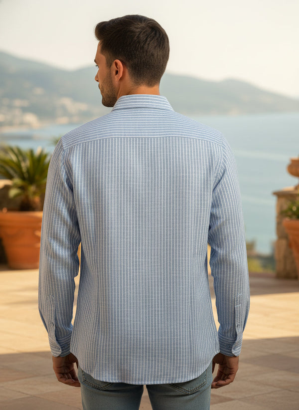 Full Sleeve Stripe Blue
