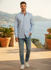 Full Sleeve Stripe Blue