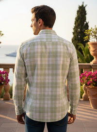 Full Sleeve Check Green